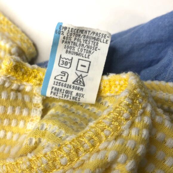 Vintage Baby Daisy Infant Denim Overalls Romper - Picture 2 of 7